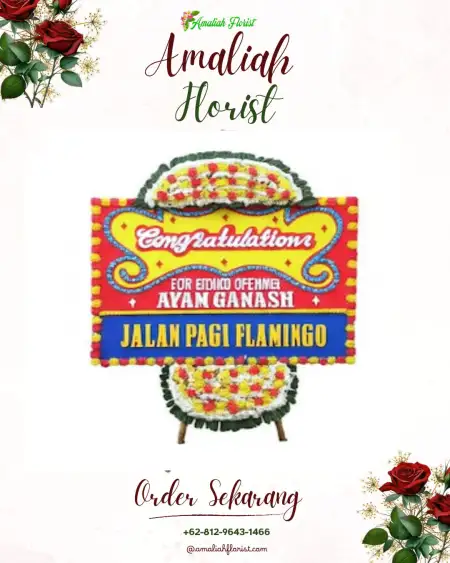 Sewa Papan Bunga Buong Baru